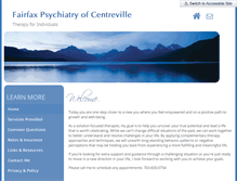 Tablet Screenshot of fairfaxpsychiatryofcentreville.com